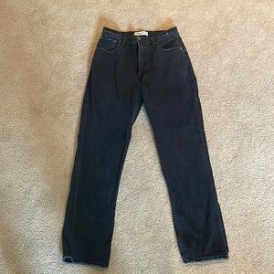 Abercrombie ankle straight high rise jeans